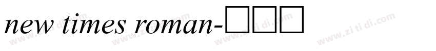 new times roman字体转换